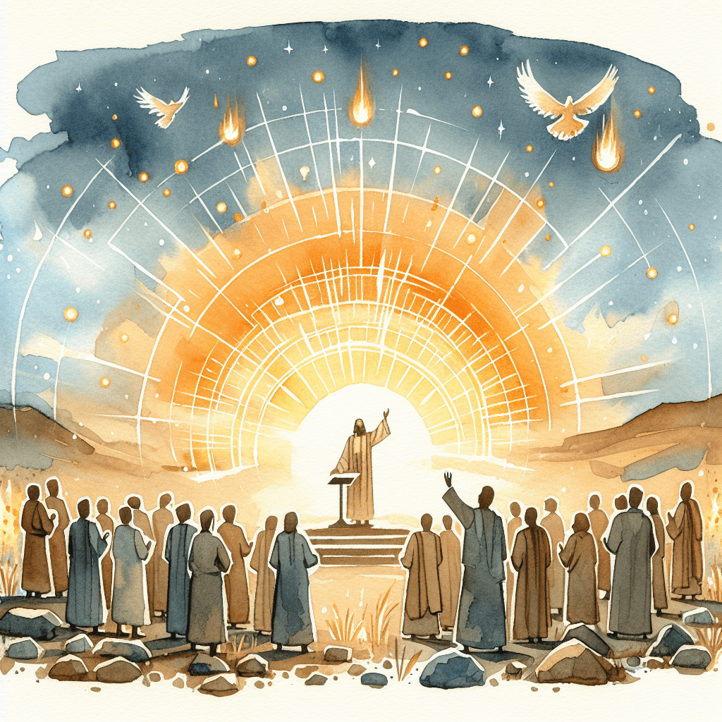AI-generated illustration for "A Modern Story of Pentecost" — created by ChurchWiseAI using DALL-E