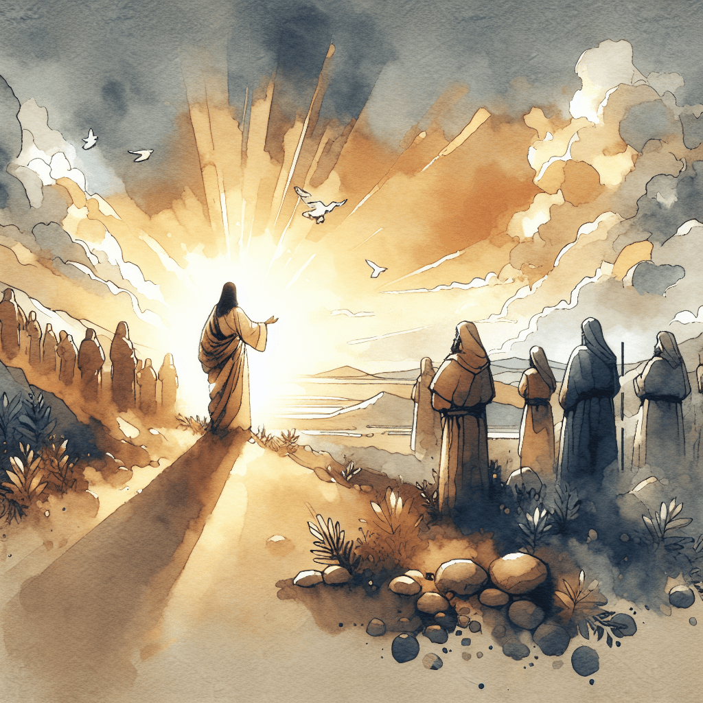 AI-generated illustration for "A Story of Grace - Contemporary Example" — created by ChurchWiseAI using DALL-E