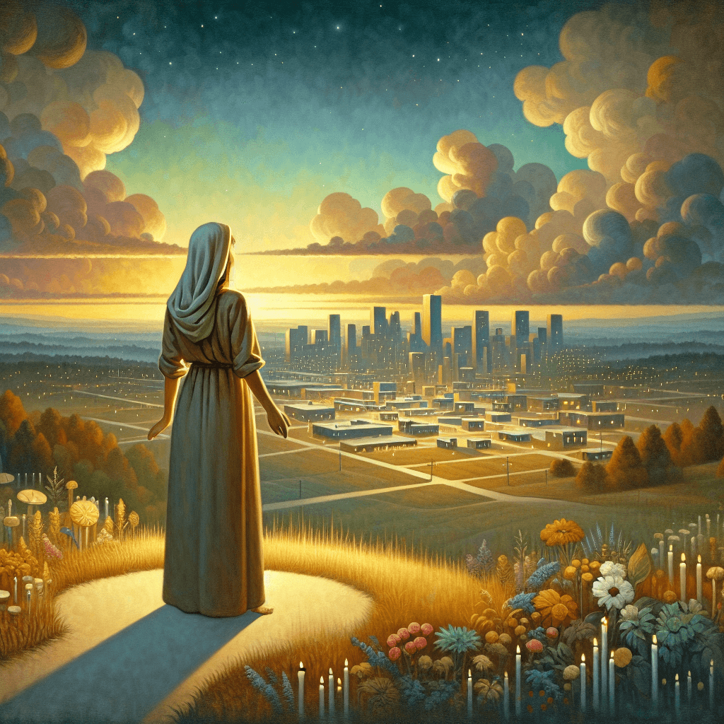 AI-generated illustration for "A Story of Mercy - Contemporary Example" — created by ChurchWiseAI using DALL-E