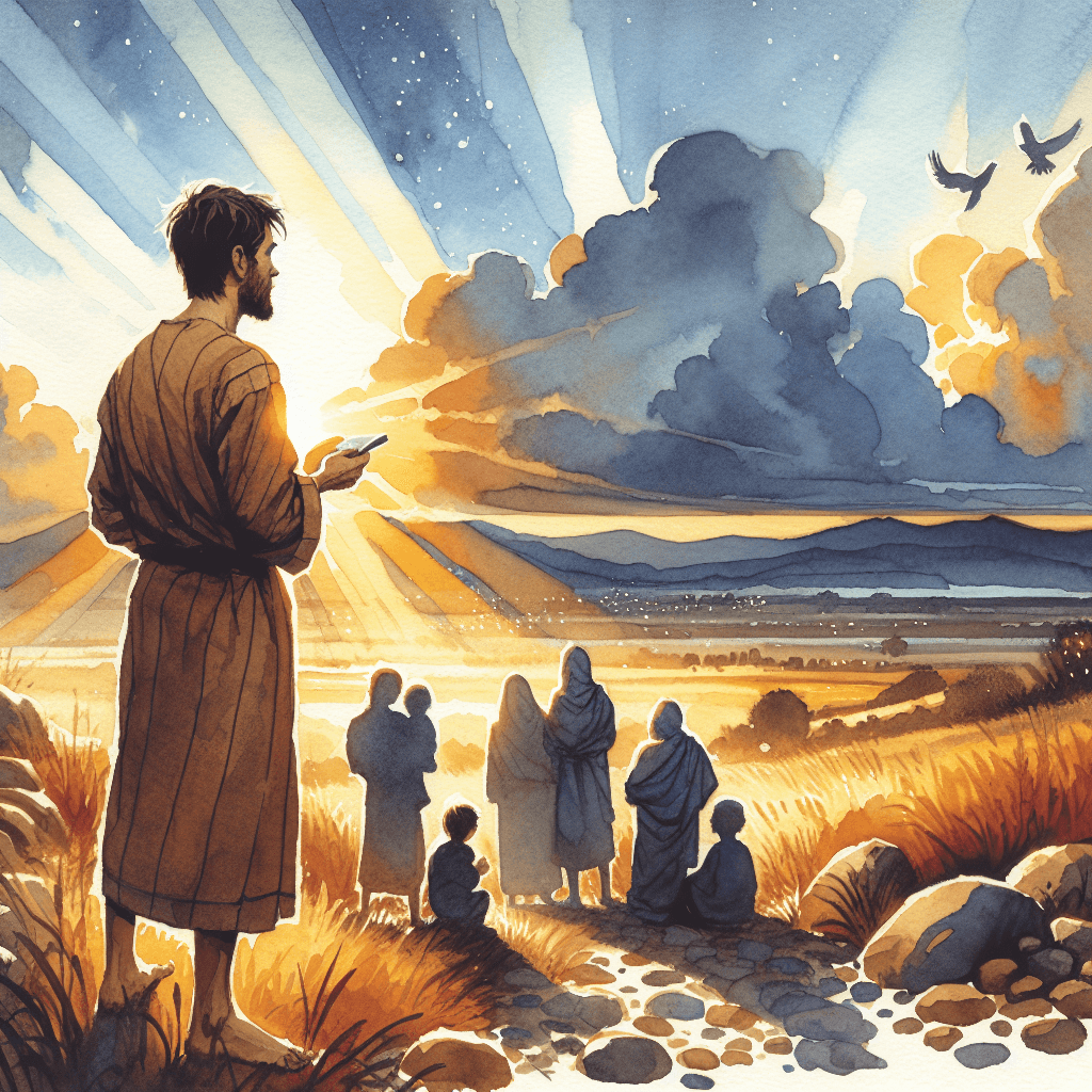 AI-generated illustration for "A Story of Mercy - Quote" — created by ChurchWiseAI using DALL-E