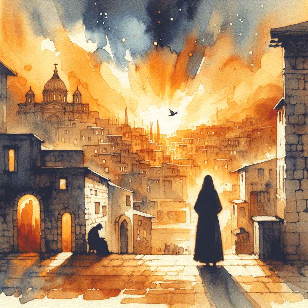 AI-generated illustration for "A Story of Righteousness - Contemporary Example" — created by ChurchWiseAI using DALL-E