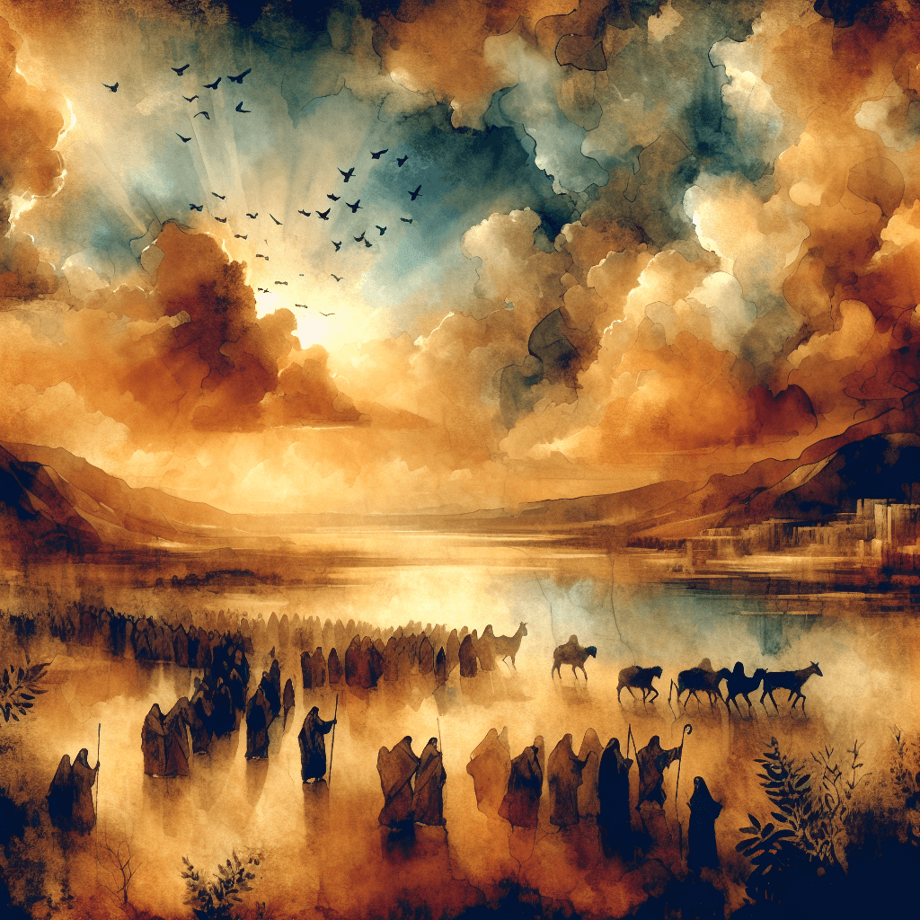 AI-generated illustration for "Let My People Go: Exodus 7-11 (The Plagues)" — created by ChurchWiseAI using DALL-E