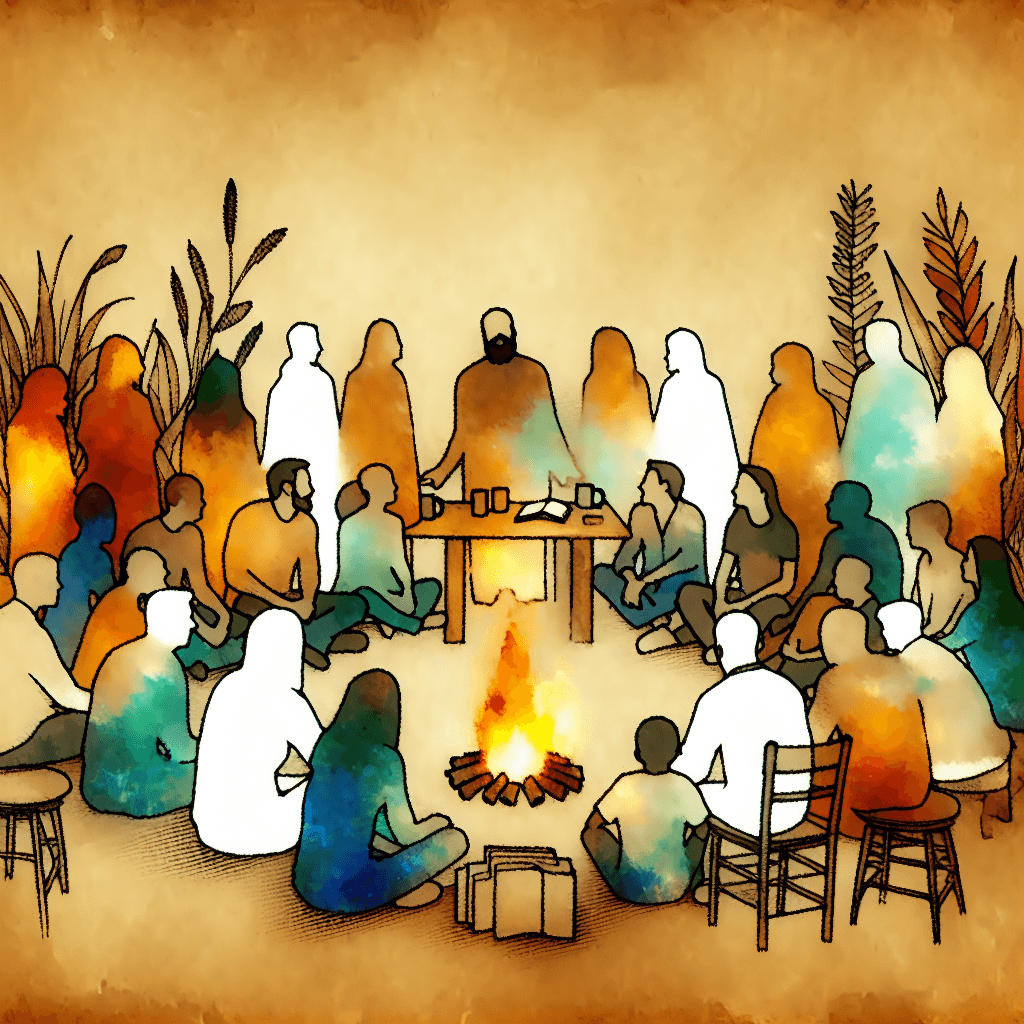 AI-generated illustration for "The Online Church & Community Challenge - Quote" — created by ChurchWiseAI using DALL-E