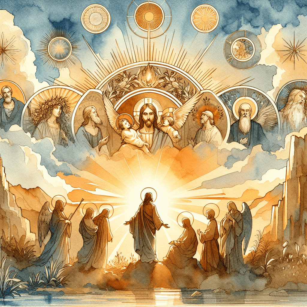 AI-generated illustration for "Andrei Rublev: Faith as Participation in Divine Life - Orthodox (Hebrews 11:1-6)" — created by ChurchWiseAI using DALL-E