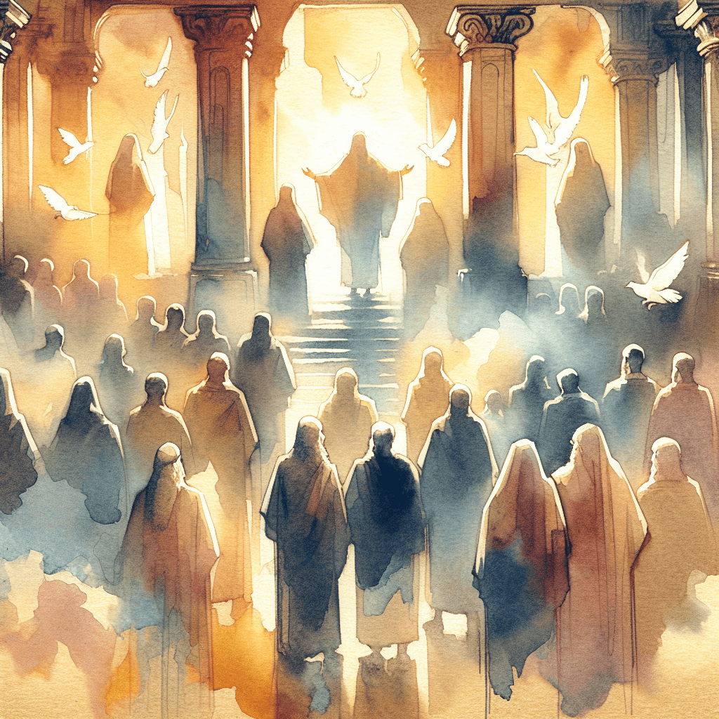 AI-generated illustration for "The Spirit Reveals: 1 Corinthians 2:1-16" — created by ChurchWiseAI using DALL-E