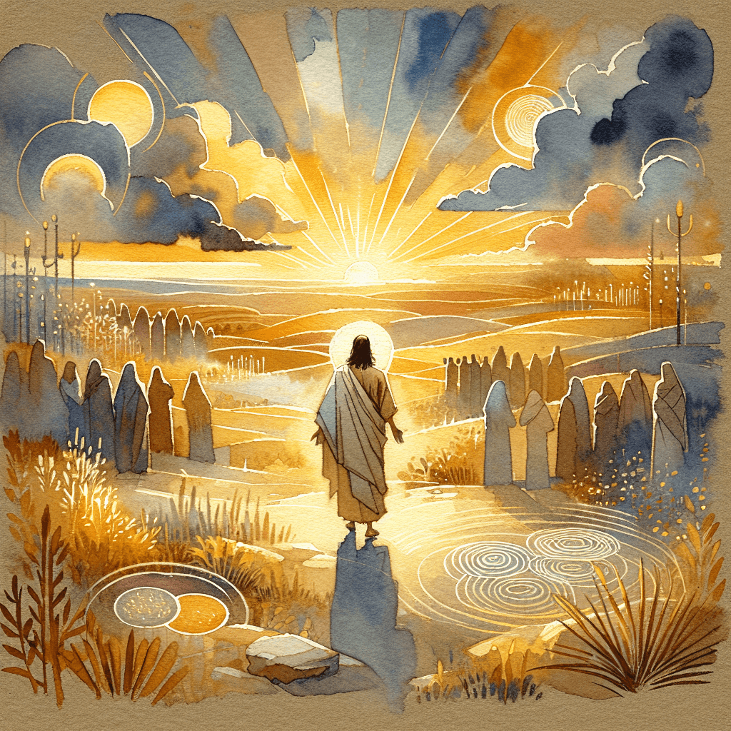 AI-generated illustration for "Babettes Feast: The Angel in the Kitchen (Hebrews 13:2)" — created by ChurchWiseAI using DALL-E