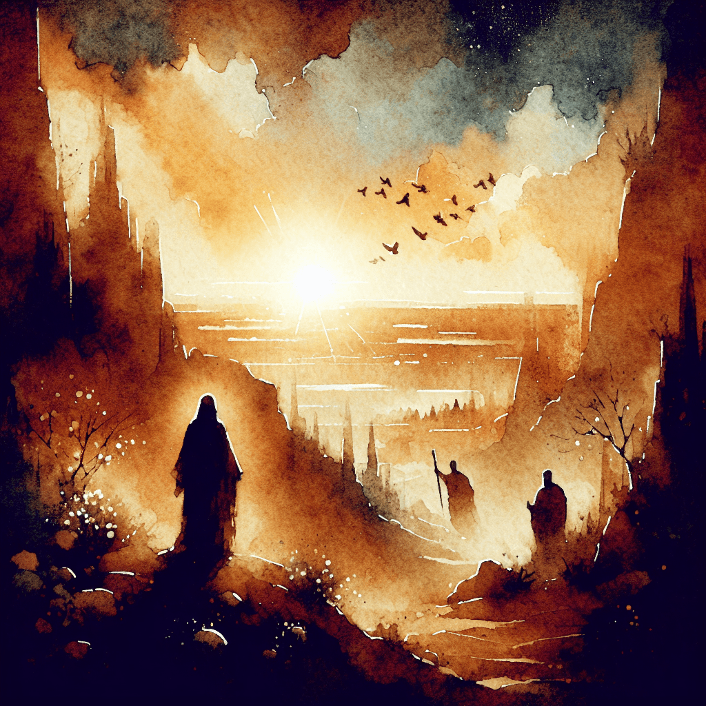 AI-generated illustration for "My Lord and My God: John 20:19-29" — created by ChurchWiseAI using DALL-E