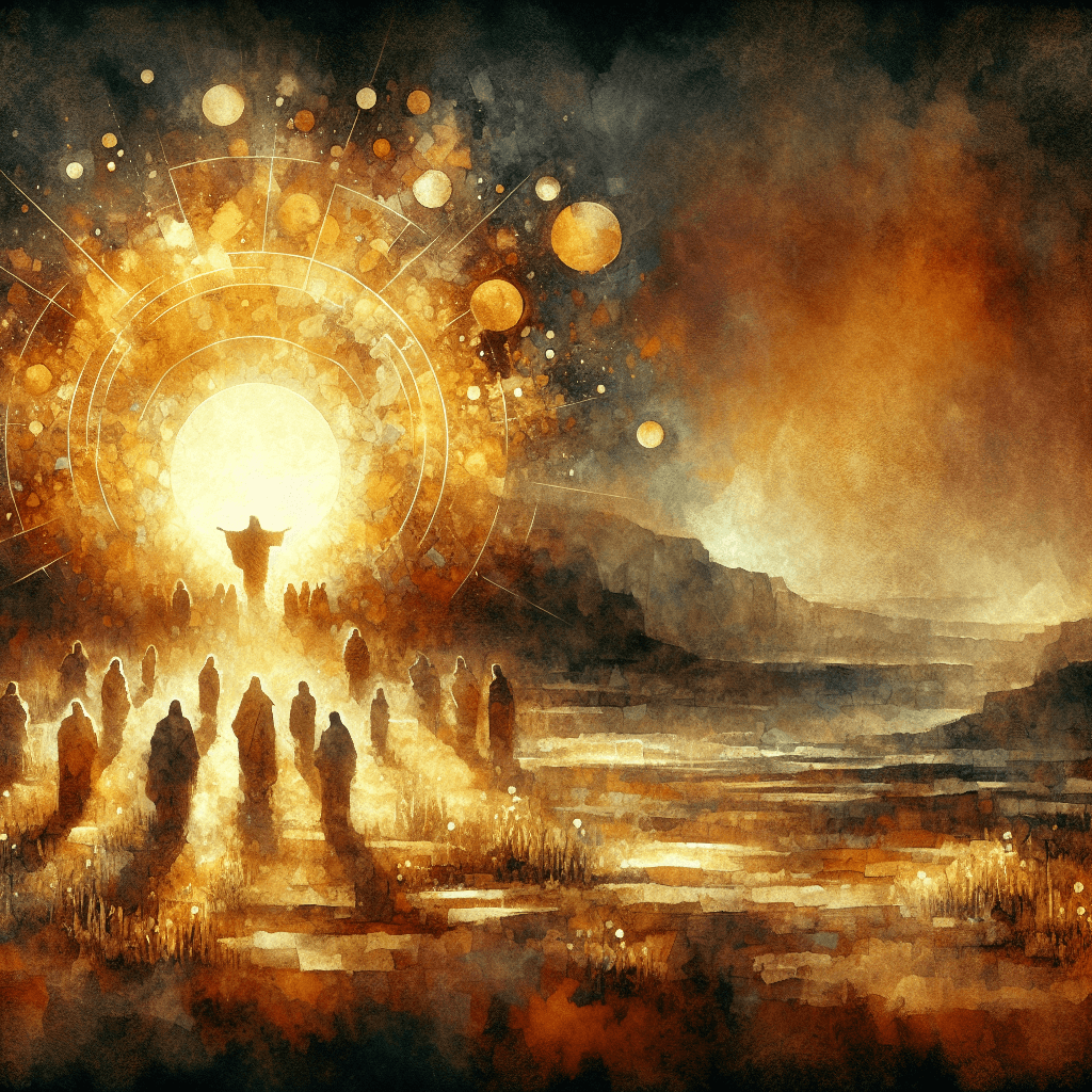 AI-generated illustration for "Show Don't Tell: Psalms 42-43" — created by ChurchWiseAI using DALL-E