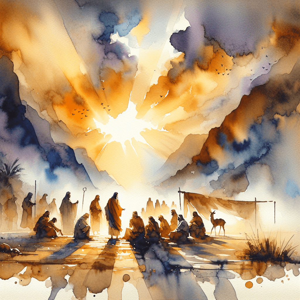 AI-generated illustration for "Love Without Limits: Matthew 5:43-48" — created by ChurchWiseAI using DALL-E