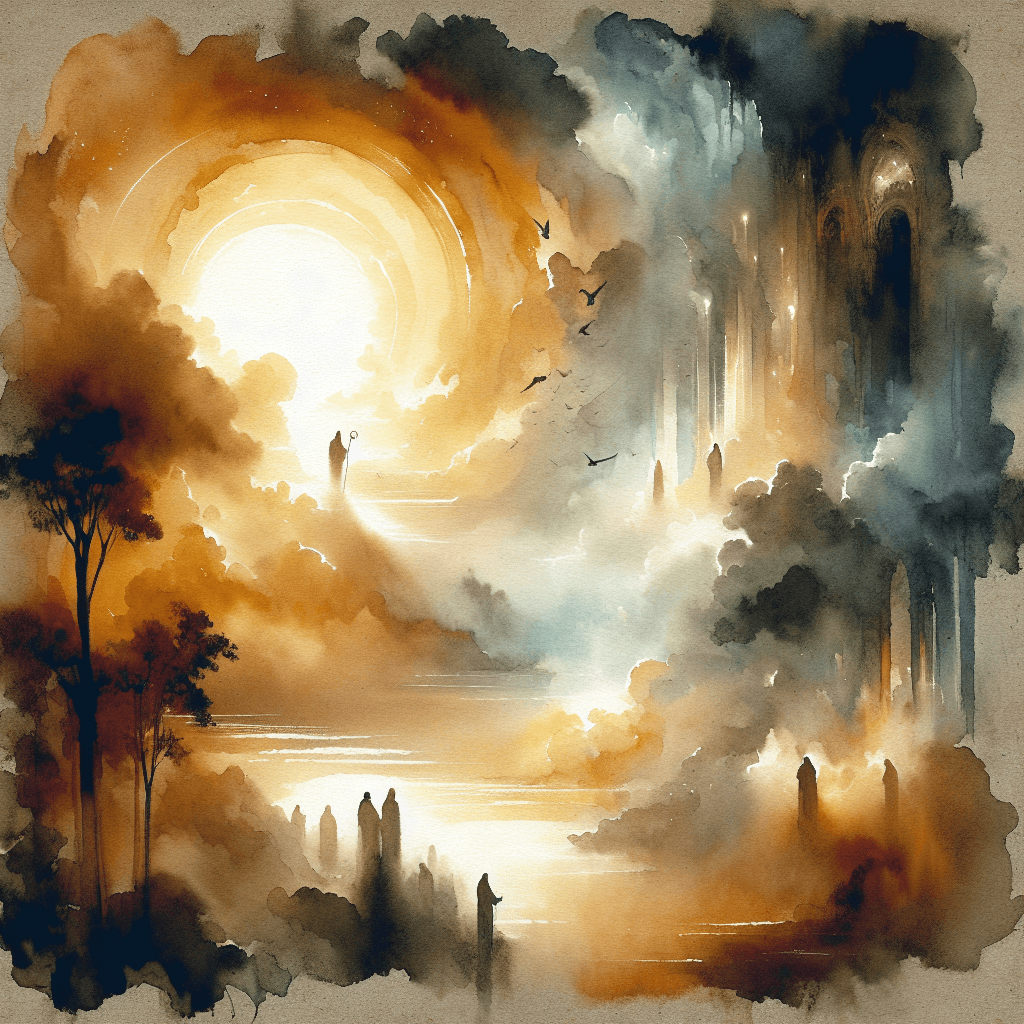 AI-generated illustration for "Everything New: Revelation 21:1-8" — created by ChurchWiseAI using DALL-E