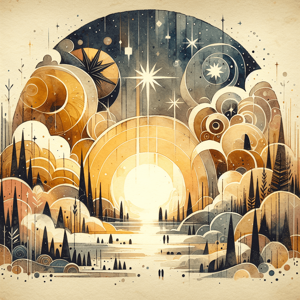 AI-generated illustration for "Contemplating Advent" — created by ChurchWiseAI using DALL-E