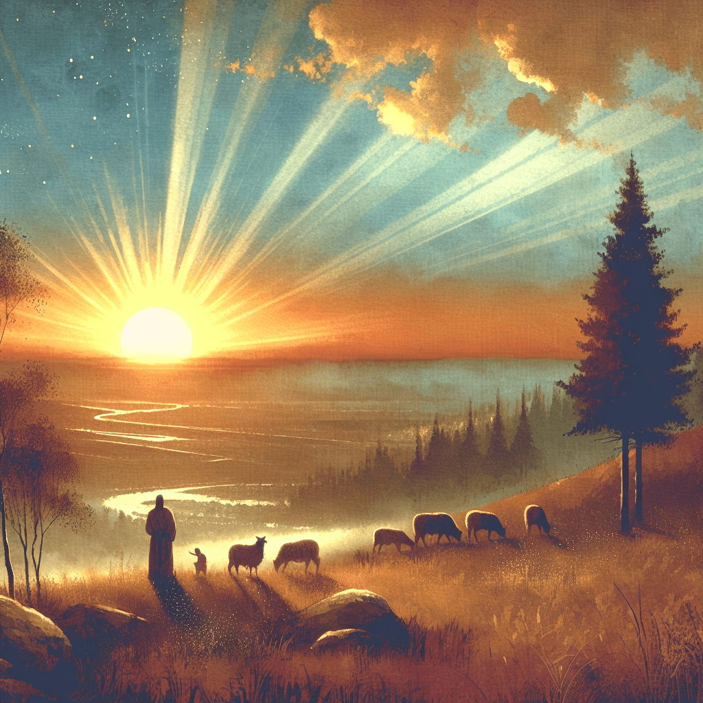 AI-generated illustration for "Contemplating Sloth" — created by ChurchWiseAI using DALL-E