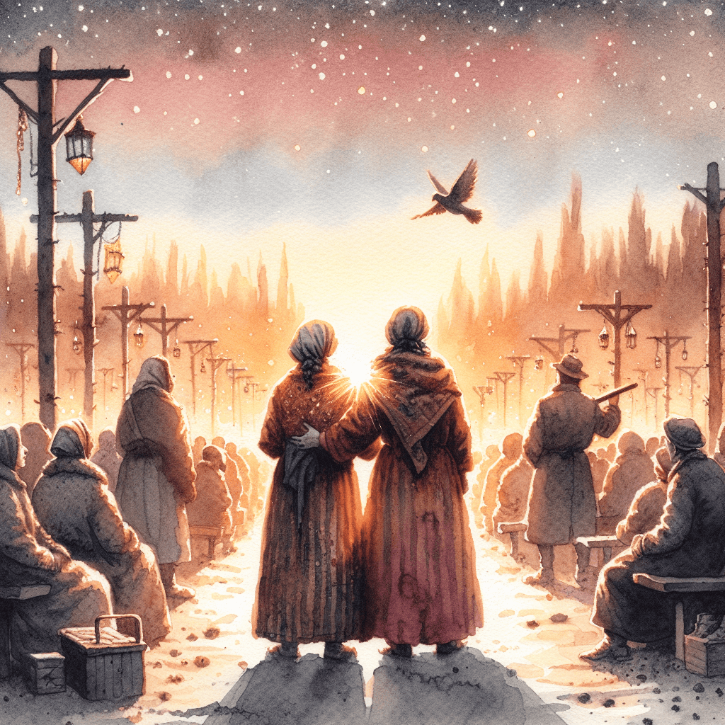 AI-generated illustration for "Corrie ten Boom's Fleas - Traditional (Romans 8:28)" — created by ChurchWiseAI using DALL-E