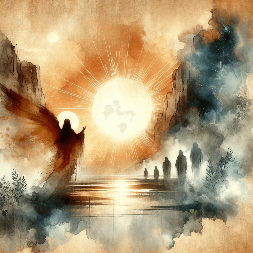 AI-generated illustration for "Let There Be Light: Genesis 1:1-5" — created by ChurchWiseAI using DALL-E