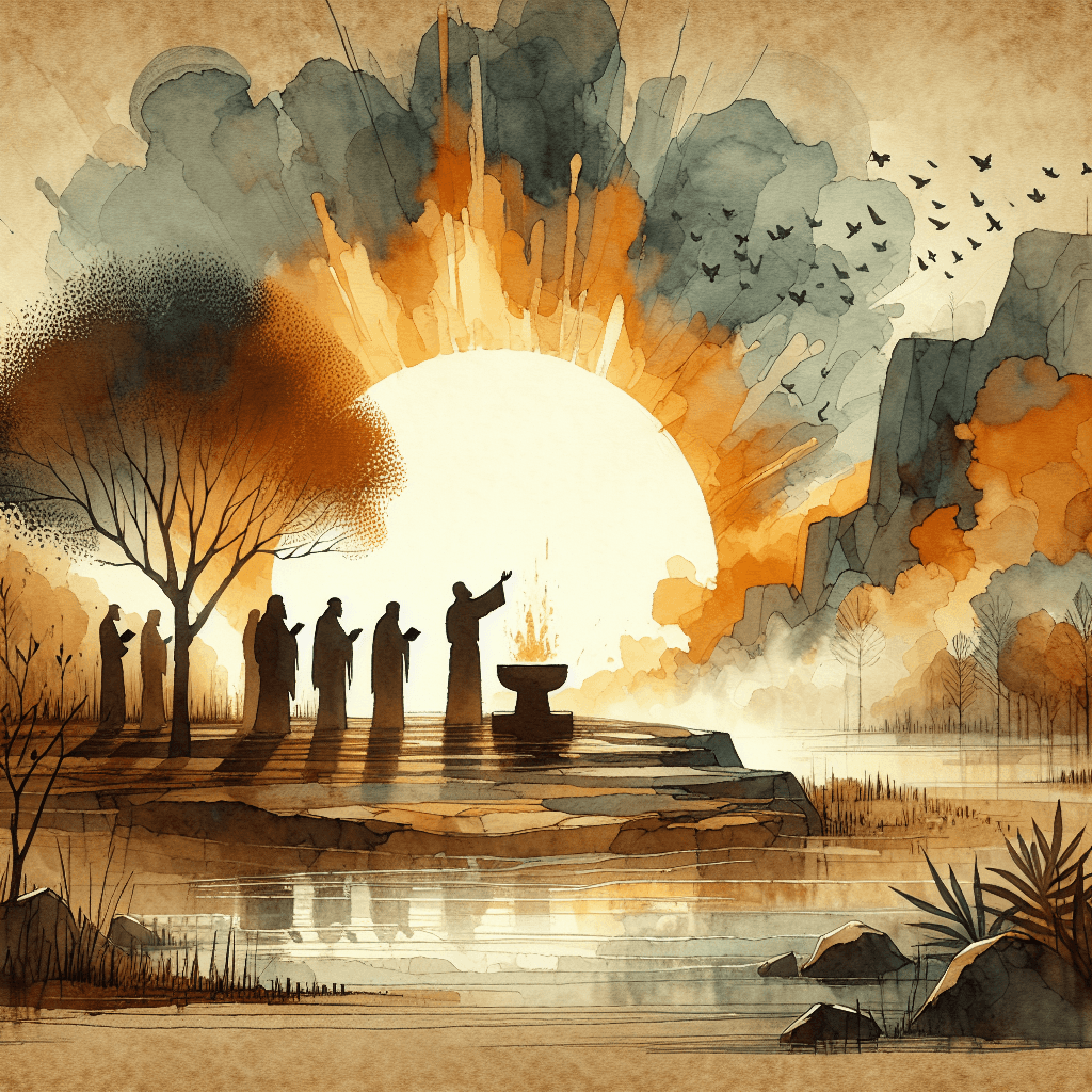 AI-generated illustration for "Work Out What God Works In: Philippians 2:12-18" — created by ChurchWiseAI using DALL-E