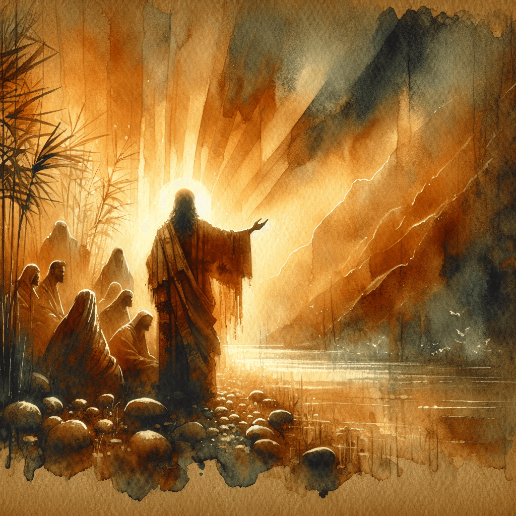 AI-generated illustration for "The Shepherd King: Psalm 23" — created by ChurchWiseAI using DALL-E