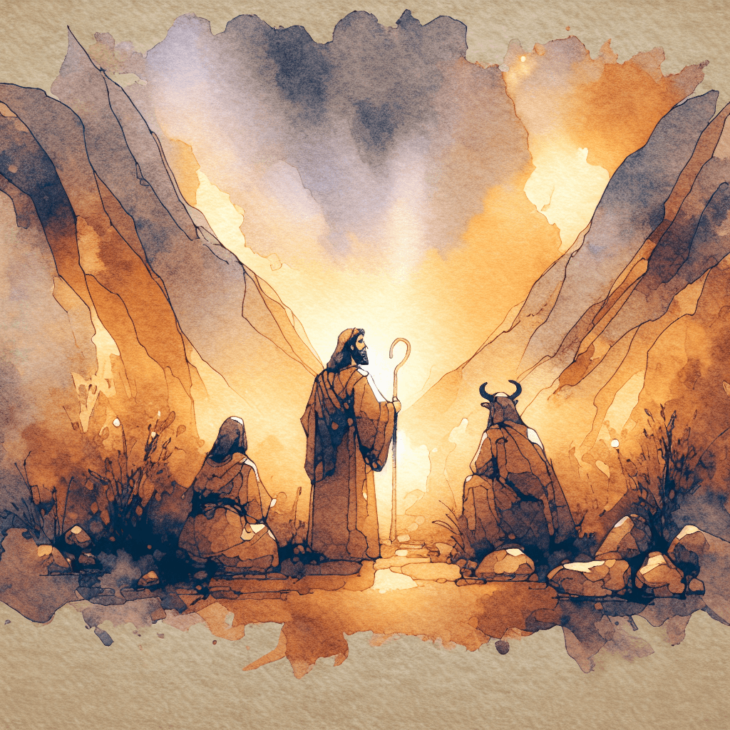 AI-generated illustration for "Laughter at the Tent Door: Genesis 18:1-15" — created by ChurchWiseAI using DALL-E