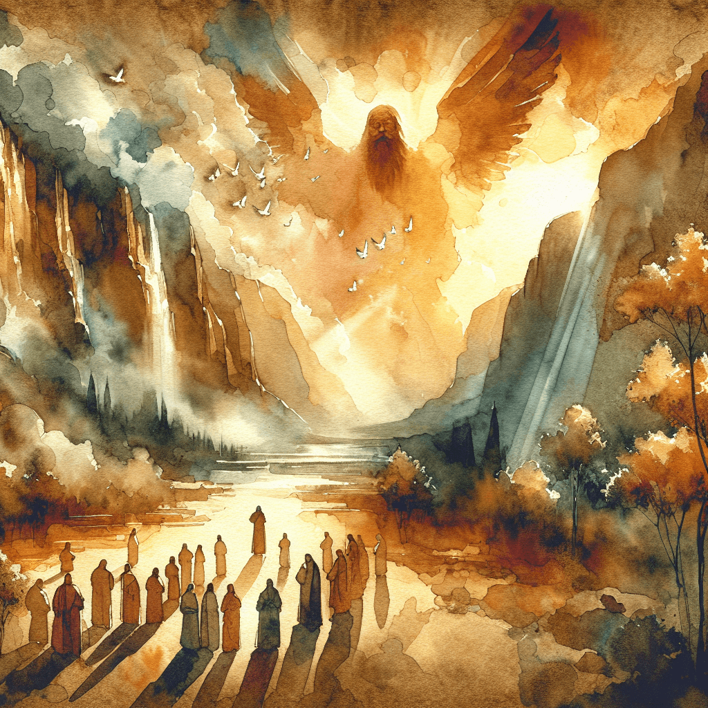 AI-generated illustration for "Torn Away from You: 1 Thessalonians 2:13-20" — created by ChurchWiseAI using DALL-E