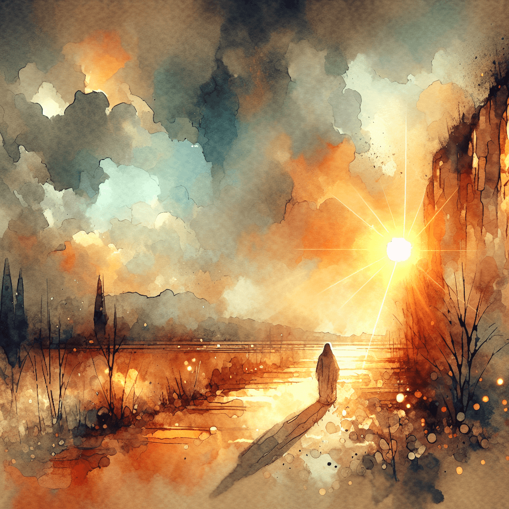 AI-generated illustration for "The Man of Lawlessness: 2 Thessalonians 2:1-12" — created by ChurchWiseAI using DALL-E