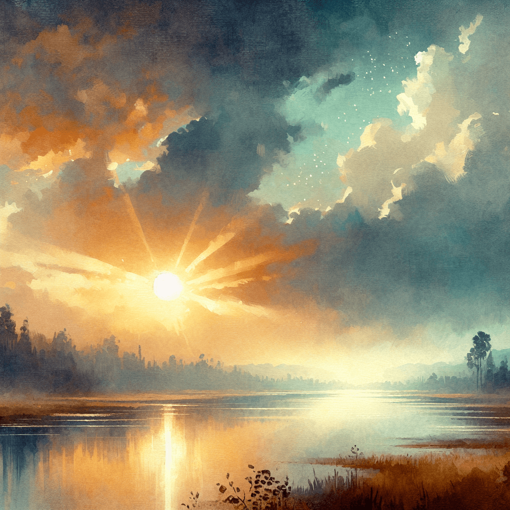 AI-generated illustration for "Evening Prayer: Beauty" — created by ChurchWiseAI using DALL-E