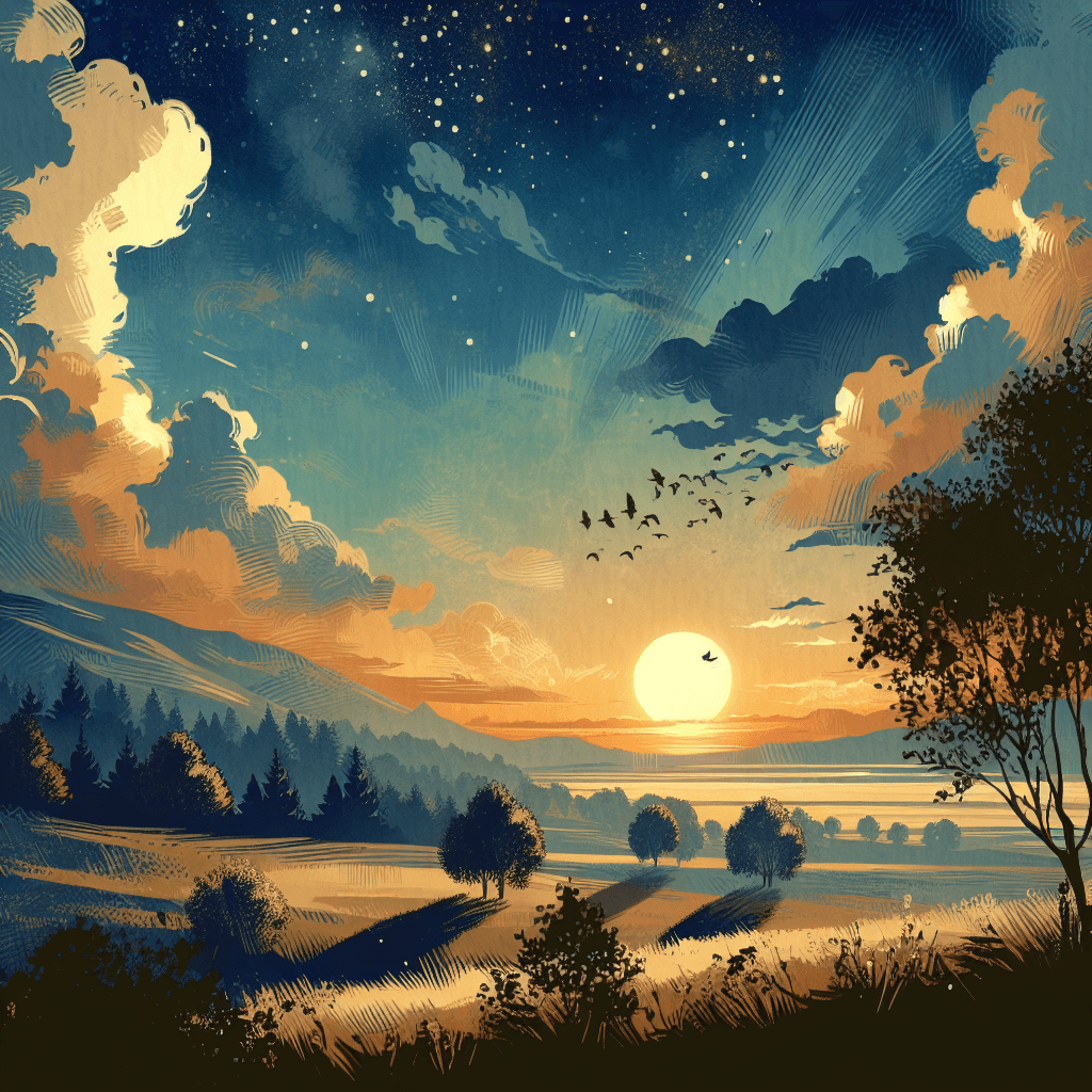 AI-generated illustration for "Evening Prayer: Life - Story" — created by ChurchWiseAI using DALL-E