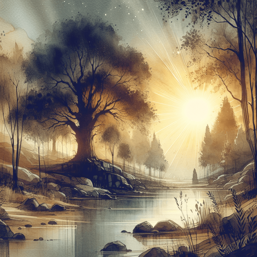 AI-generated illustration for "Evening Prayer: Temptation" — created by ChurchWiseAI using DALL-E