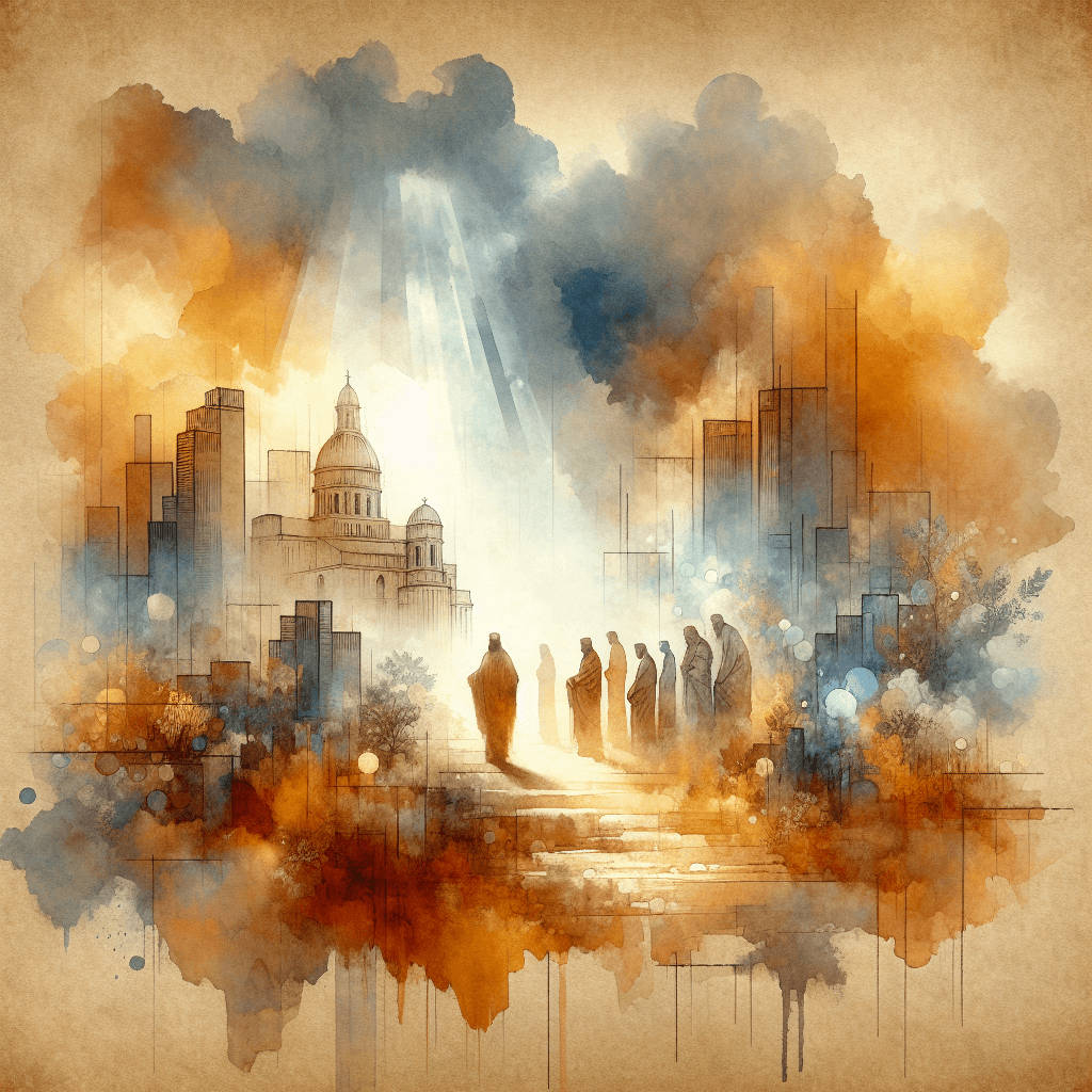 AI-generated illustration for "Building on the Foundation: 1 Corinthians 3:1-23" — created by ChurchWiseAI using DALL-E