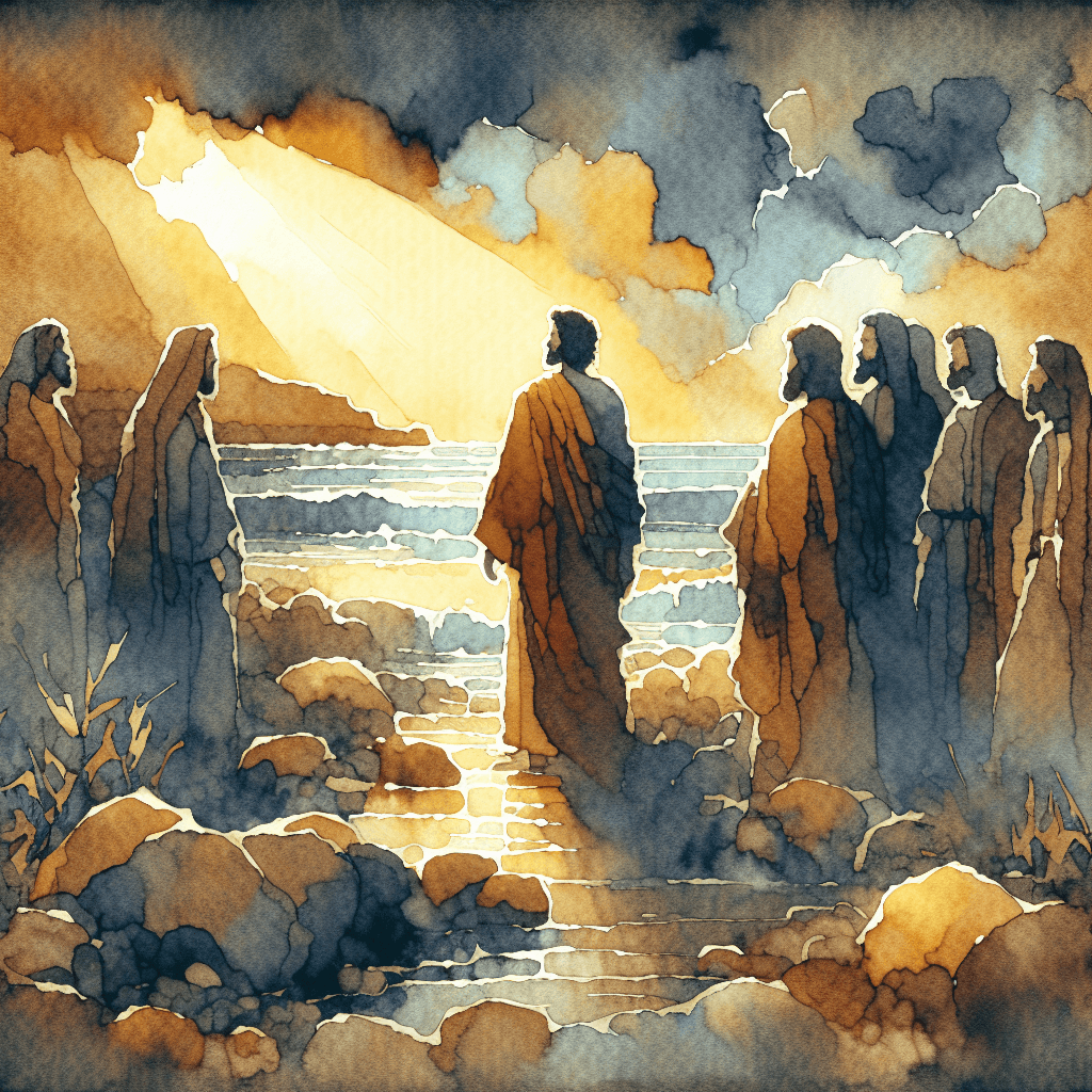 AI-generated illustration for "Do You Love Me?: John 21:1-19" — created by ChurchWiseAI using DALL-E