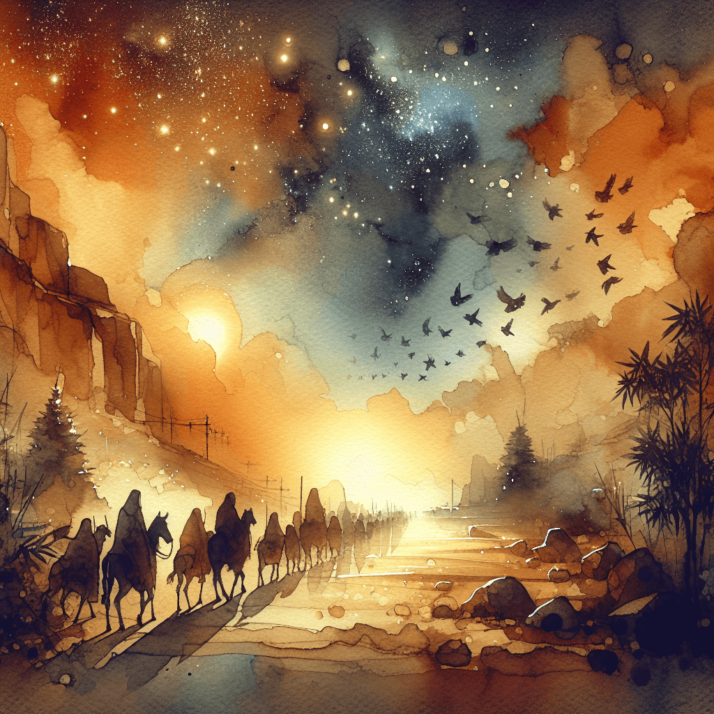 AI-generated illustration for "Count the Stars: Genesis 15:1-21" — created by ChurchWiseAI using DALL-E