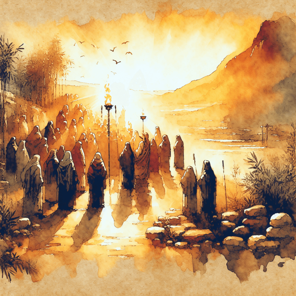 AI-generated illustration for "Show Don't Tell: John 21:15-19" — created by ChurchWiseAI using DALL-E