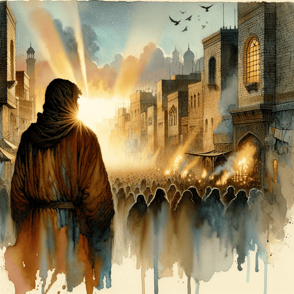 AI-generated illustration for "Finding Incarnation in Everyday Moments - Contemporary Example" — created by ChurchWiseAI using DALL-E