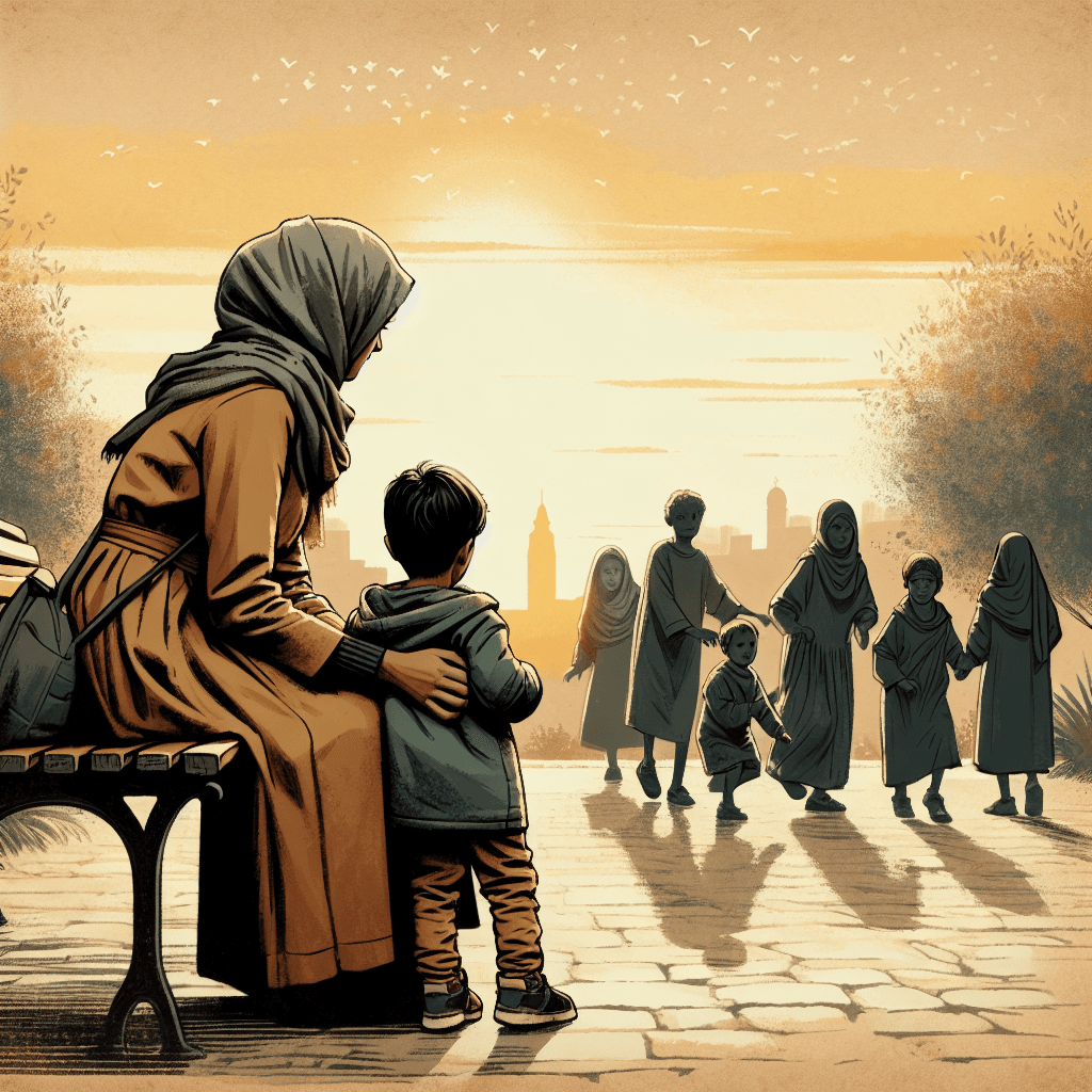 AI-generated illustration for "Finding Leading Toward Peace in Everyday Moments - Contemporary Example" — created by ChurchWiseAI using DALL-E