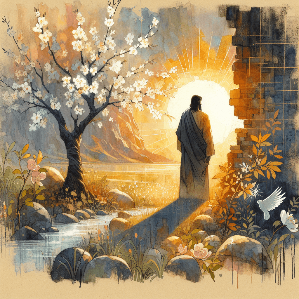 AI-generated illustration for "Groundhog Day: New Mercies Every Morning (Lamentations 3:22-23)" — created by ChurchWiseAI using DALL-E