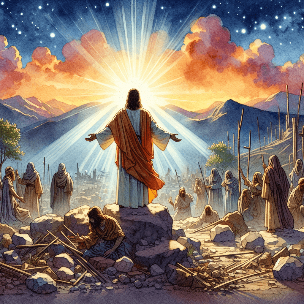 AI-generated illustration for "Hidden Under the Cross - Lutheran (Jeremiah 29:11)" — created by ChurchWiseAI using DALL-E