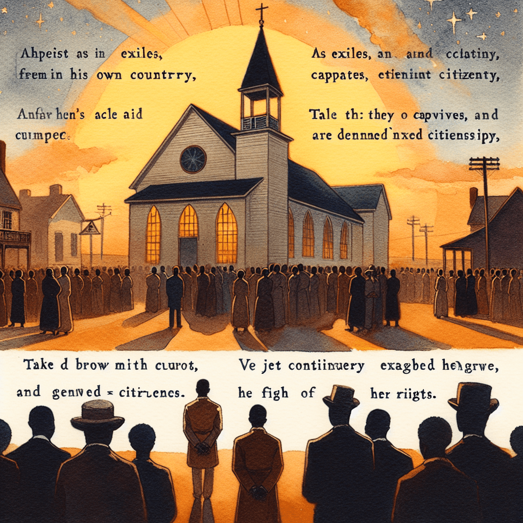 AI-generated illustration for "Hope in American Babylon - Black Church (Jeremiah 29:11)" — created by ChurchWiseAI using DALL-E