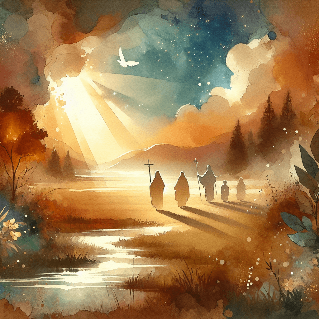 AI-generated illustration for "Intercessory Prayer: Arminian (Wesleyan) Lens Model for Community" — created by ChurchWiseAI using DALL-E