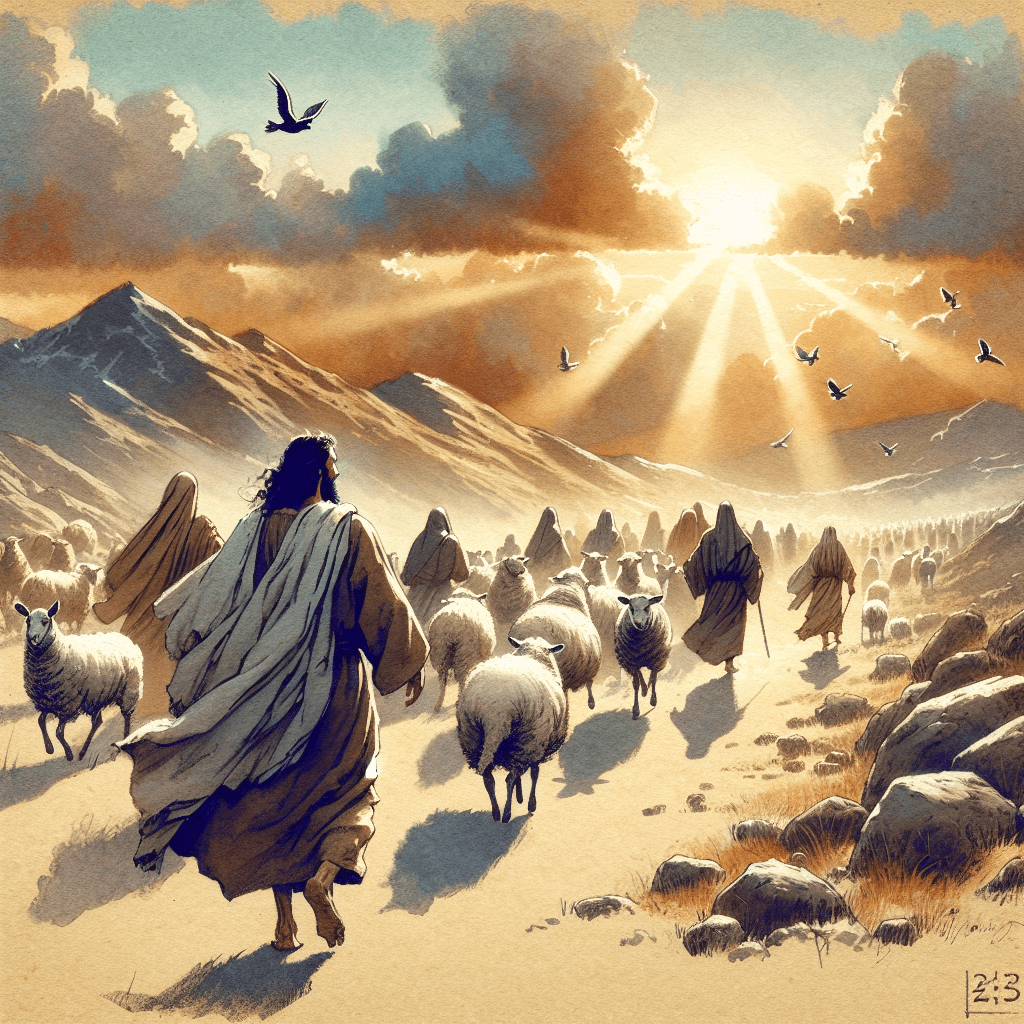 AI-generated illustration for "It's a Wonderful Life: A Life of Hidden Service Revealed - Traditional (Matthew 25:31-46)" — created by ChurchWiseAI using DALL-E