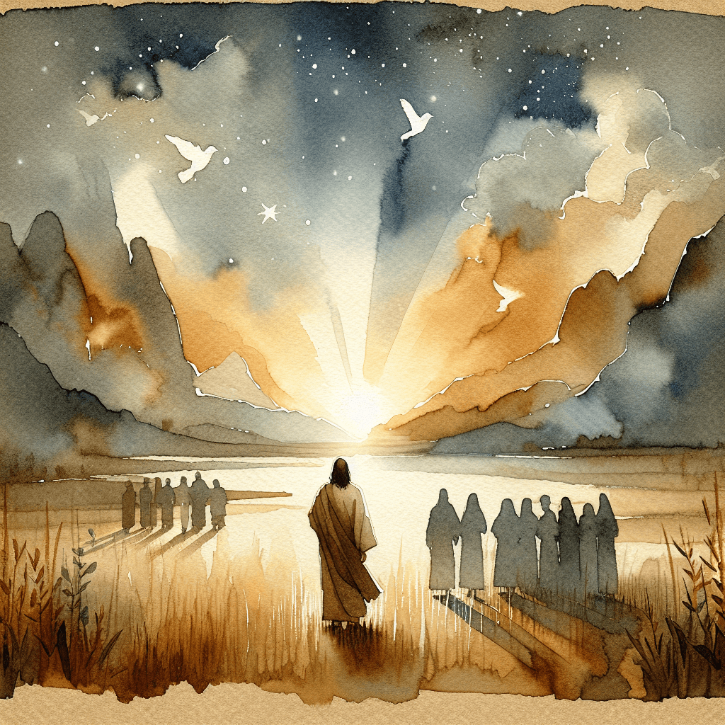 AI-generated illustration for "Jerry Maguire: The Mission Statement of the Kingdom (Matthew 6:33)" — created by ChurchWiseAI using DALL-E