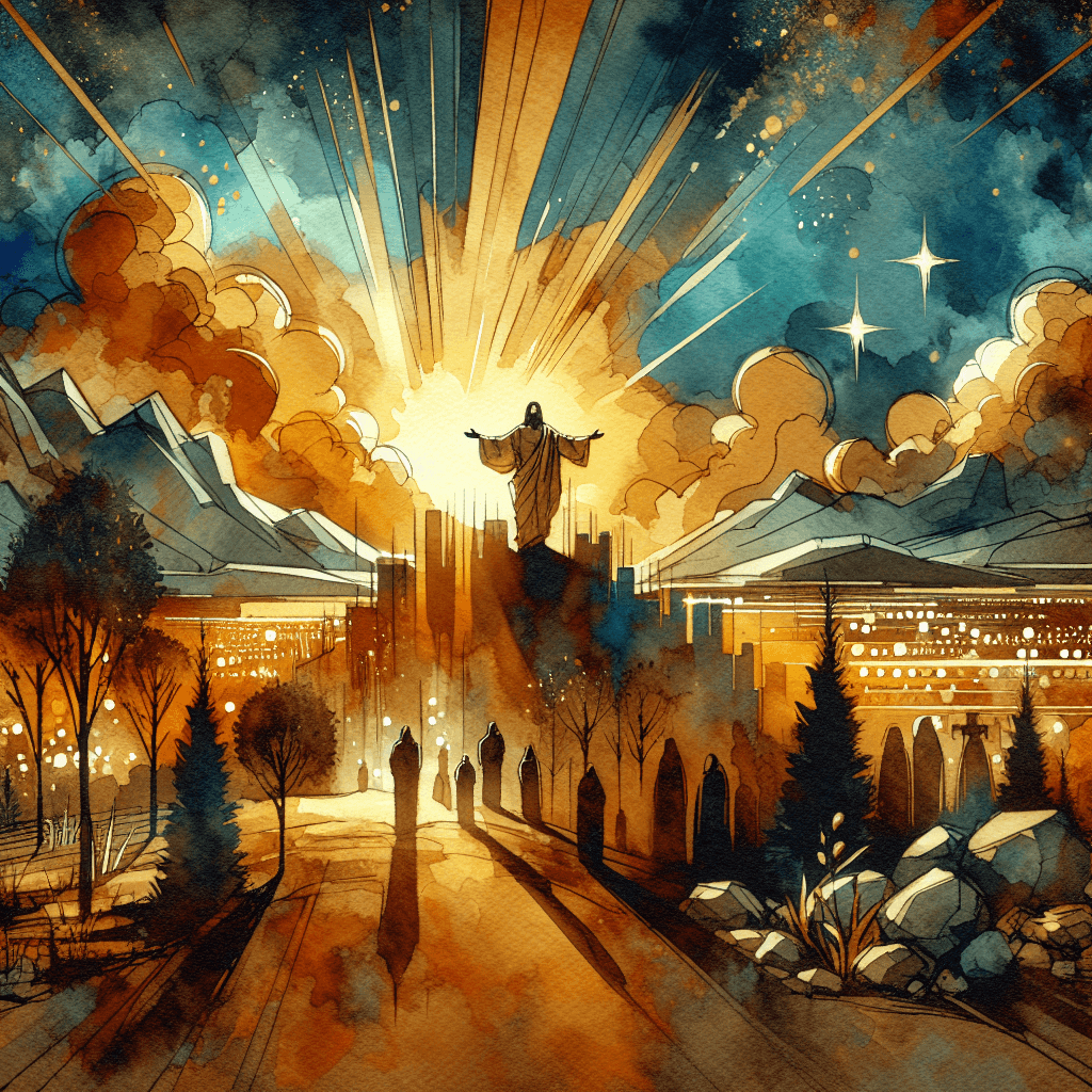 AI-generated illustration for "Jesus Revolution: Joy of the Transformed - Charismatic (James 1:2-4)" — created by ChurchWiseAI using DALL-E