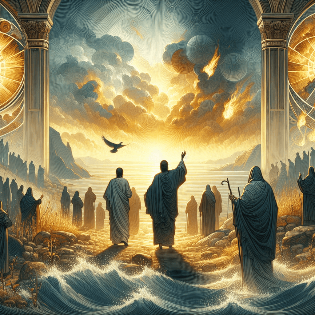 AI-generated illustration for "Just Mercy: Justice Rolling Down Like Waters (Amos 5:24)" — created by ChurchWiseAI using DALL-E