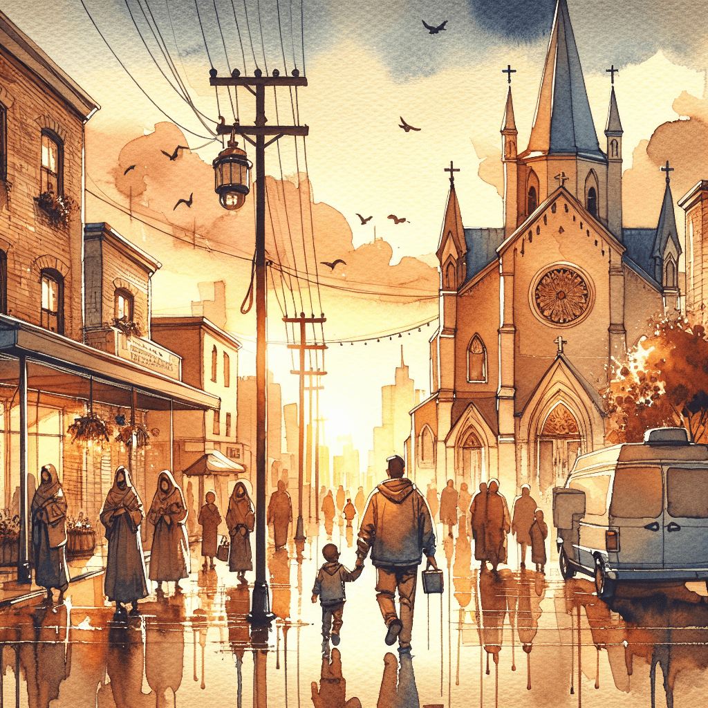 AI-generated illustration for "Lessons from Life - Contemporary Example" — created by ChurchWiseAI using DALL-E