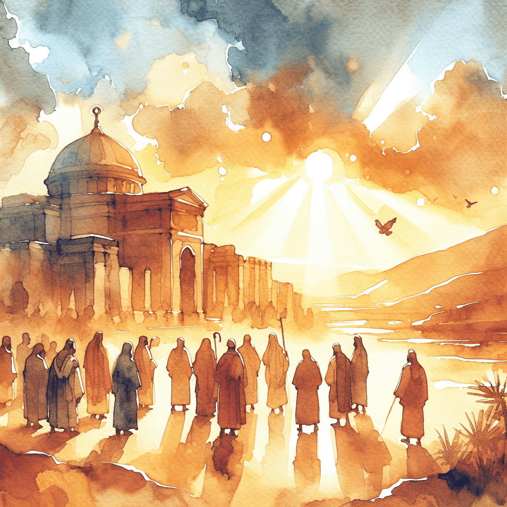 AI-generated illustration for "Lessons from Temptation - Biblical Analogy" — created by ChurchWiseAI using DALL-E