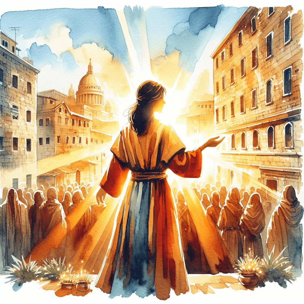 AI-generated illustration for "Lessons from Temptation - Story" — created by ChurchWiseAI using DALL-E