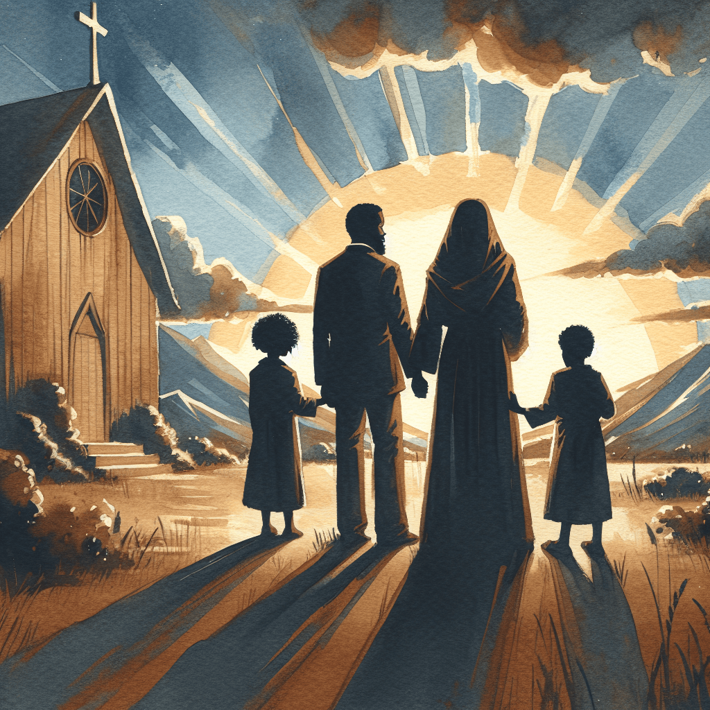 AI-generated illustration for "Love That Endures Oppression - Black Church (1 Corinthians 13:4-7)" — created by ChurchWiseAI using DALL-E