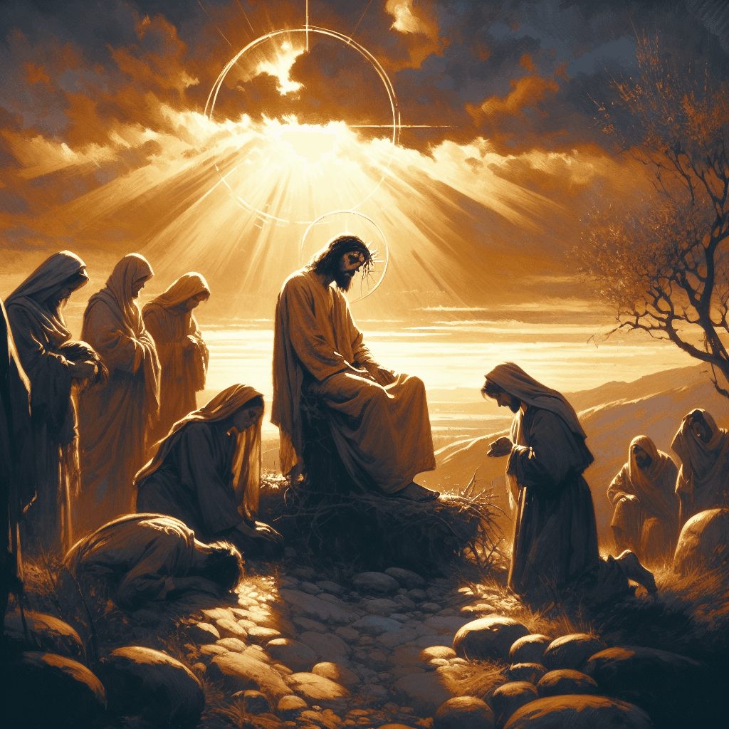 AI-generated illustration for "Manchester by the Sea: Jesus Wept (John 11:35)" — created by ChurchWiseAI using DALL-E