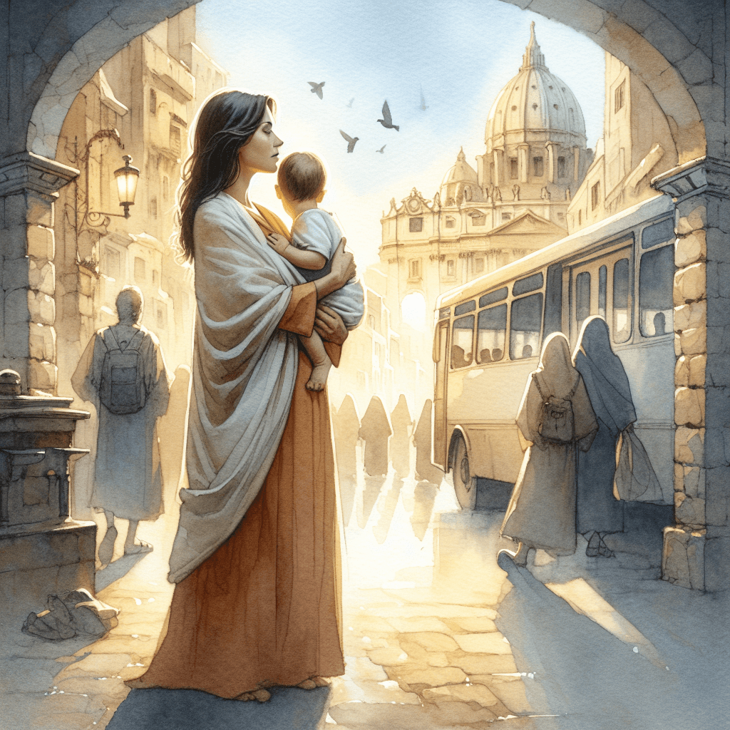 AI-generated illustration for "Modern Examples of Immigration and Welcome" — created by ChurchWiseAI using DALL-E