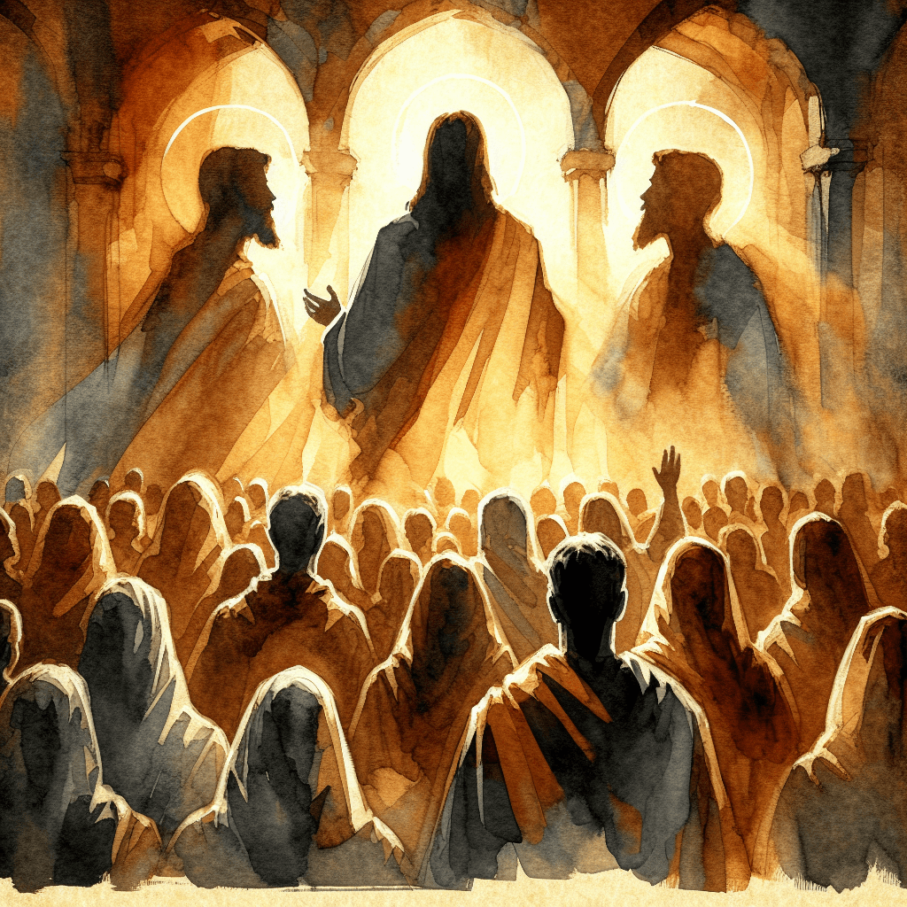 AI-generated illustration for "Moonlight: Who Do You Say That I Am? (Matthew 16:15)" — created by ChurchWiseAI using DALL-E