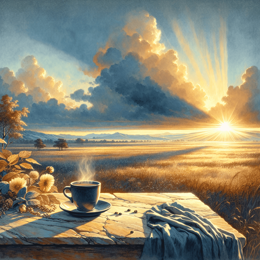 AI-generated illustration for "Morning Meditation: Humility - Story" — created by ChurchWiseAI using DALL-E