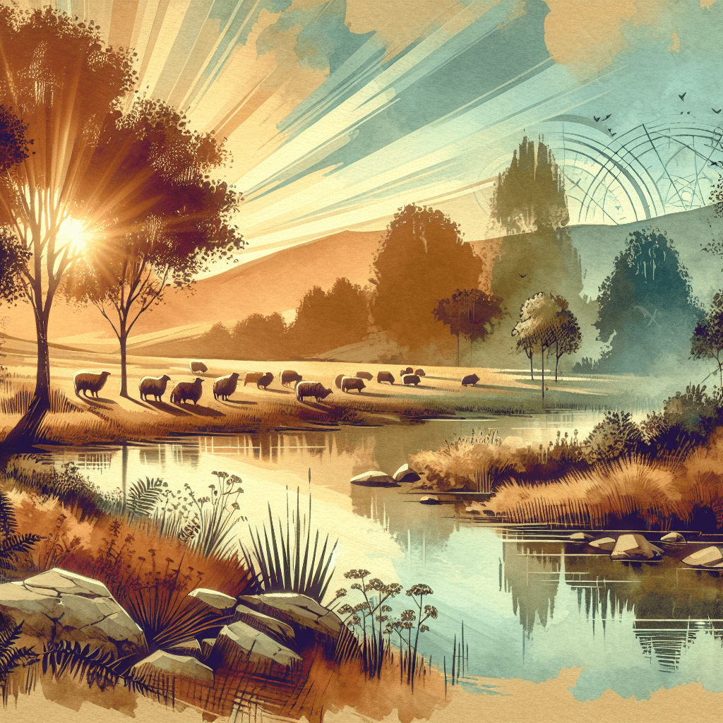 AI-generated illustration for "Morning Meditation: Providence" — created by ChurchWiseAI using DALL-E