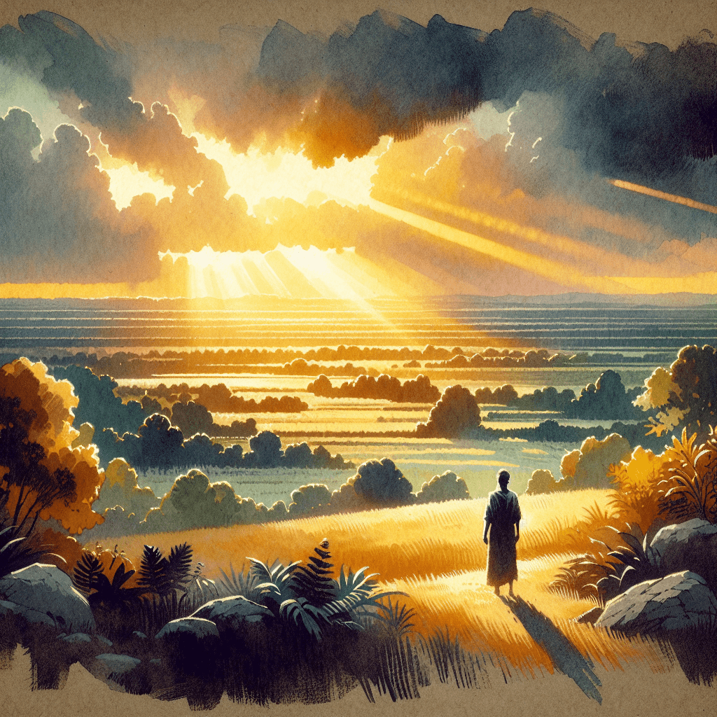 AI-generated illustration for "Nature Illustration: Sabbath Land and Jubilee" — created by ChurchWiseAI using DALL-E